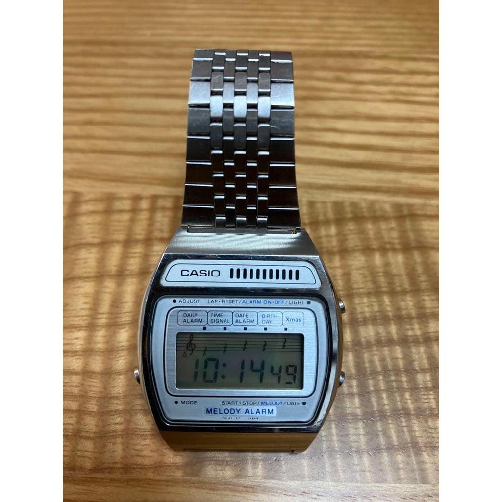 Used CASIO MELODY ALARM Digital Watch Main Unit H104 Excellent Condition