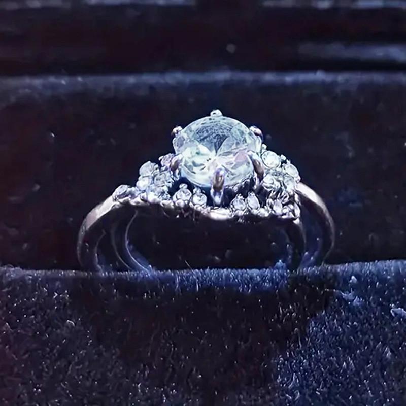 CopperGraceful s Wedding Rings Set Bridal Jewelry for Women AAA Cubic Zirconia Finger Accessories Gift