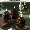 2025 New DIY Christmas Pine Cone Silicone Mold Handmade Aroma Candle Resin Plaster Ornament Mould Soap Candle Making Supplies