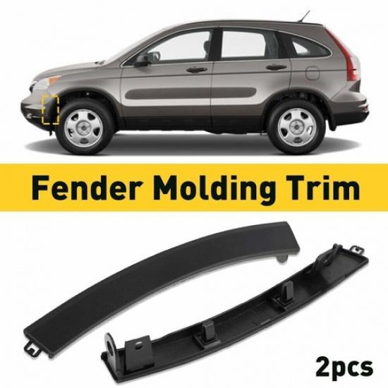Left+Right Fits Honda CRV 2007 2008-2011 Front Bumper Wheel Fender Molding Trim