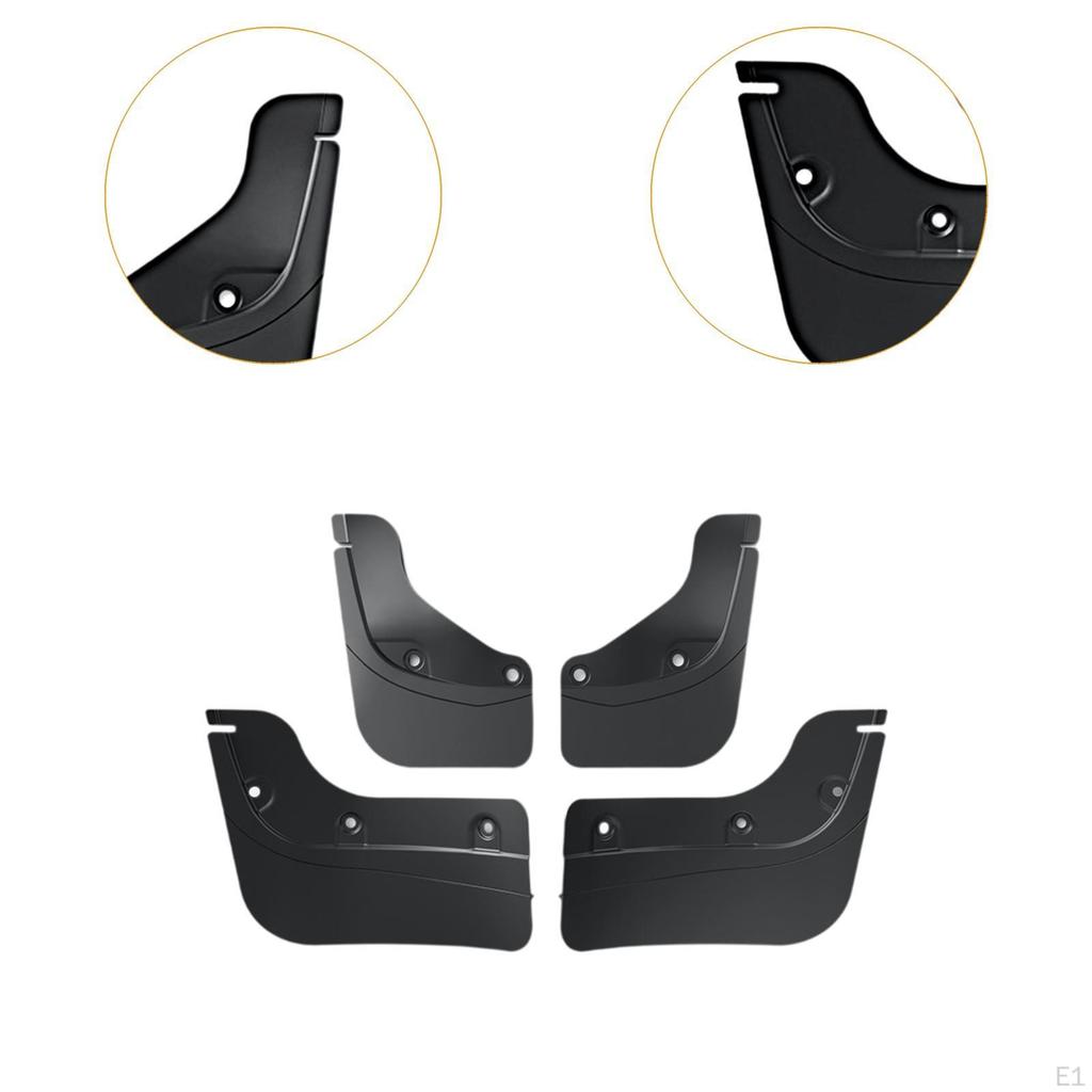 4Pcs Car Mudguard Fender Tire Protector Mudflaps Replaces Part Accessories for Model Y