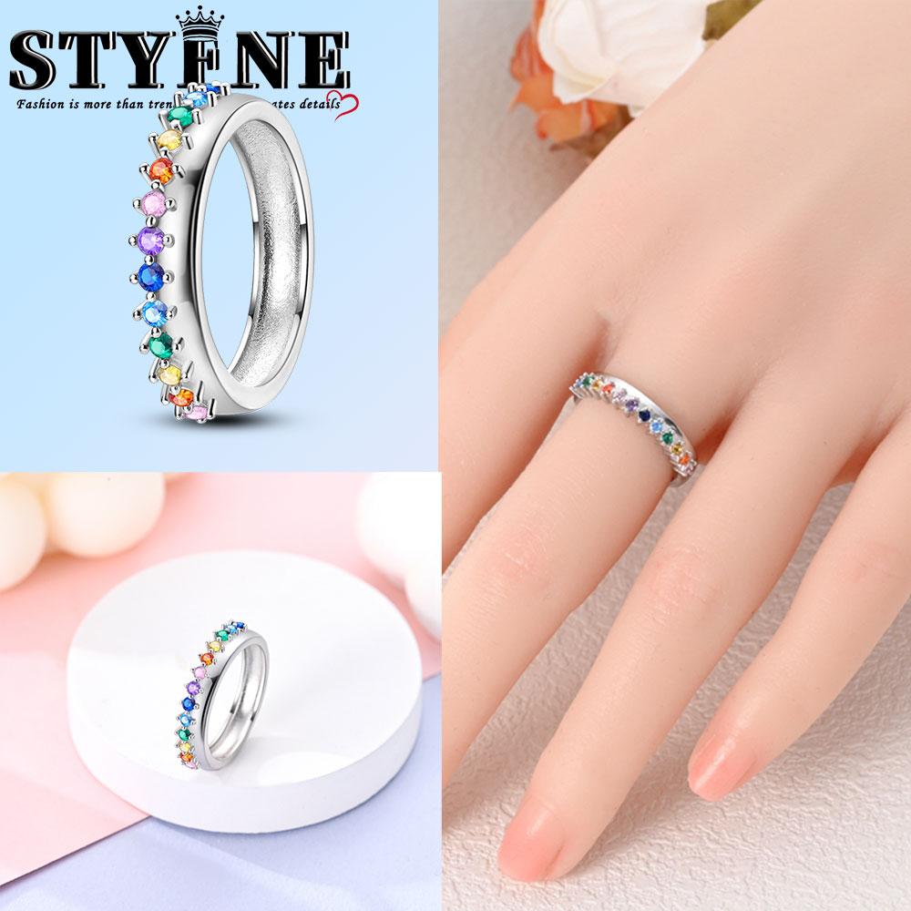 Valentine Day Engagement Ring copper Heart, Red, Pink, White, Blue Ring for Women Holiday Jewellery Gift High Quality