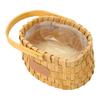 Rattan Flower Basket Safe Durable Wide Smoothing Handle Portable Handwoven Easter Basket for Party Wedding Family