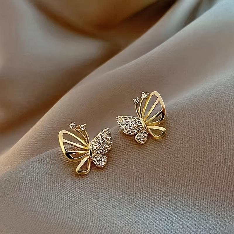 Simple Butterfly Earrings - Fashionable Studs for Women, Cute Daily & Party Jewelry, Trendy Accessories Gift for Her