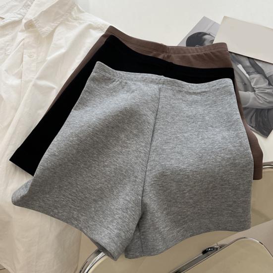 Women Casual Shorts Elastic High Waist Yoga Shorts Hip-Cover Design Versatile Sport Athletic Bottoms