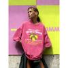 Hand Picked Fresh Fruit Lemons Print Washed Tee Shirt Women All-Match Cotton T-Shirt Sport Summer Top Soft Short Sleeve