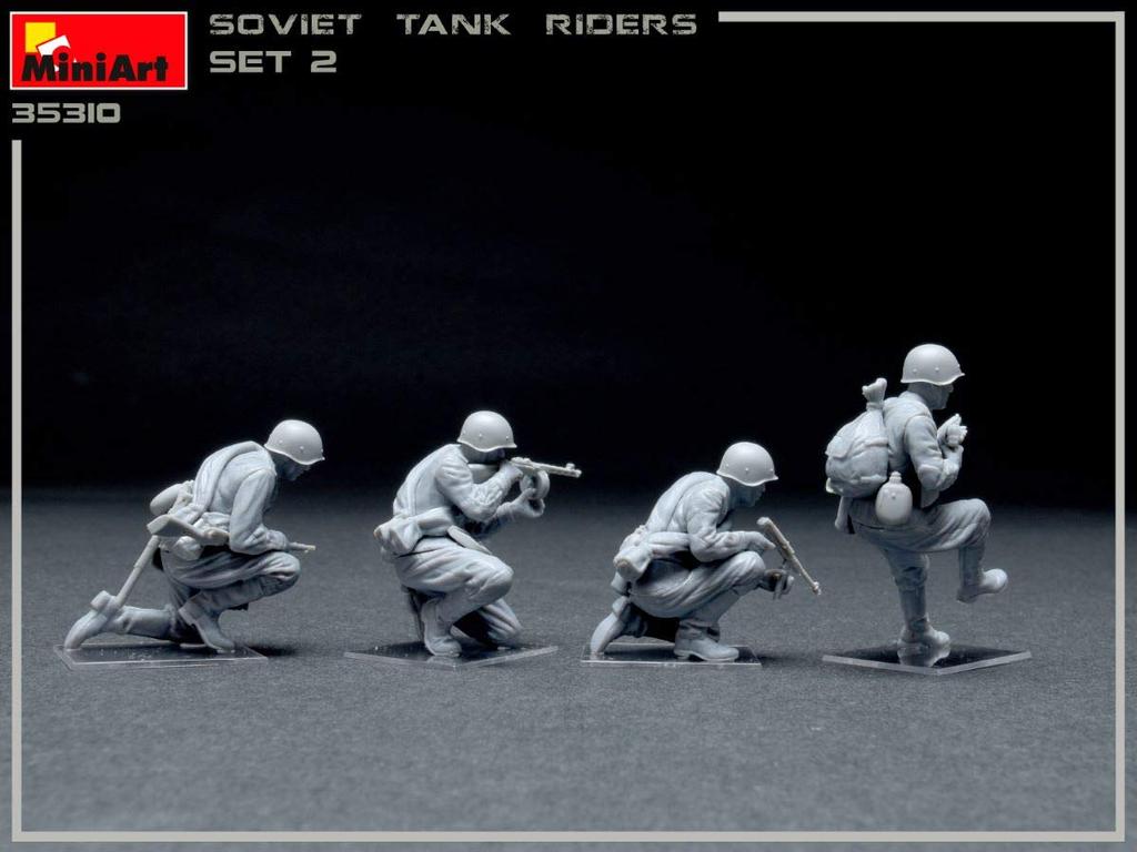 Miniart Soviet Infantry Tank Crew Set 2 Plastic Model Kit MA35310 1/35 (4 Figures)