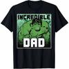 Incredible Hulk Marvel TShirt Comic Dad Unisex Short Sleeve Solid Cotton Regular Fit Crew Neck Urban Top for Men  Women Unisex