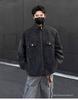 SWAMP AREA Matte Velvety PU Leather Men's Retro American Workwear Jacket - Autumn/Winter Style