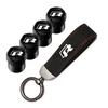 VEMZG1 2026 Hot For VW VOLKSWAGEN Car Tire Wheel Valve Caps Cover Suede Car Key Chain Ring Keychain For VW GTI Scirocco Polo T5 Passat