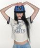 AMES-WORLDWIDE A Check Ball Cap Blue