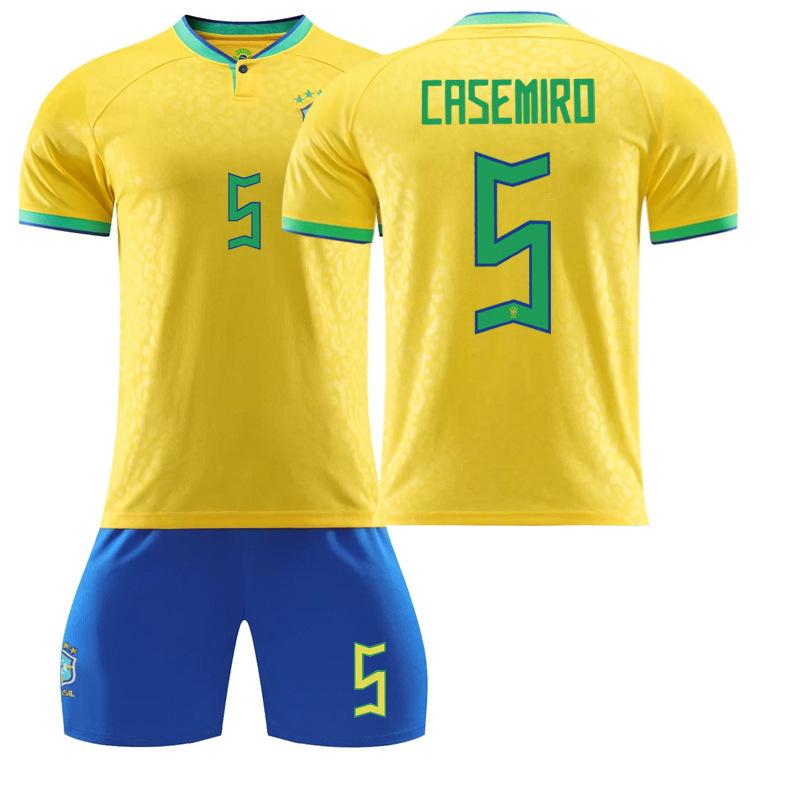 Brazil Jersey No. 10 Neymar 20 Vinicius 9 Charlison 18 Jesus Jersey Football Short Sleeve