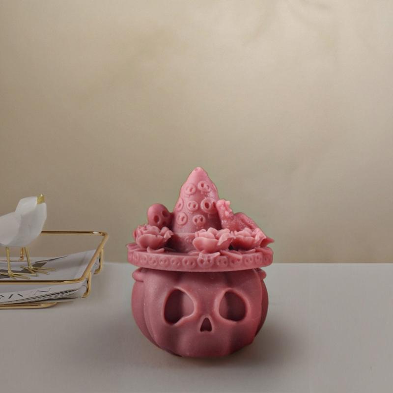 Skull Pumpkin Silicone Candle Molds for Candle Soap Halloween Decoration Multipurpose Silicone Mould For Epoxy Resin