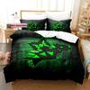 Angry Geometry Dash Beding Set Printed Bed Linen Set With Pilowcase Bed Soft Duvet Cover Soft Single Double Quen Super King-Sized Dimensionsd
