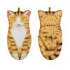 1PC Cute Cartoon Cat Paws Heat Resistant Oven Mitts Long Cotton Baking Insulation Microwave Non-slip Gloves Animal Design