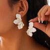 Ingemark Orecchini a Bottone in Metallo con Goccia d'Olio Boho 5 Colori per Donna Trendy Kpop Petalo Fiore Orecchini Piercing Y2K Accessori Zirconi