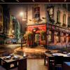 3d Wall Mural City Night View Wallpaper Bar Cafe Restaurant Backdrop Wall Decoration Fresco 3d Wall Papers