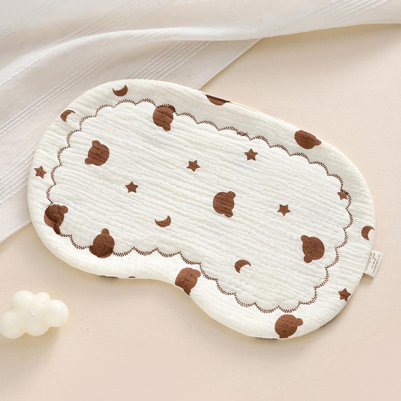 Cuscino per neonato Cuscino a forma di nuvola per neonato Tappetino per cuscino 0-6 mesi Neonato Anti-rigurgito Cotone Puro Garza Cuscino piatto Asciugamano Neonato