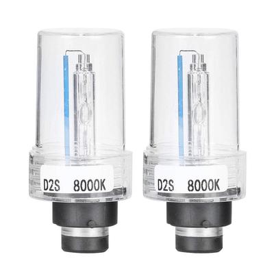 Elerose 2 kusy LED žárovek světlometů, 12V 35W D2S 8000K Světlometové xenonové žárovky pro automobily