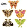 Vintage Insect Jewelry Enamel Moth Brooch Cartoon Alloy Lapel Pin Men Artistic Badge Women Accessories for Suit Dress Coat Scarf Retro Clothing