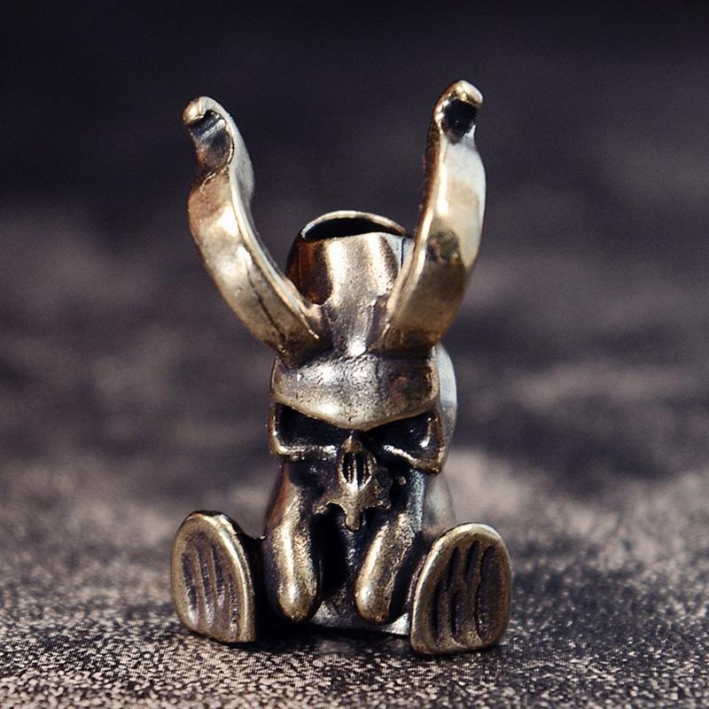 Stylish Copper/Brass Devil Charm Decorative Pendant For Outdoor Gear Jewelry Crafting Creative Gothic Gift