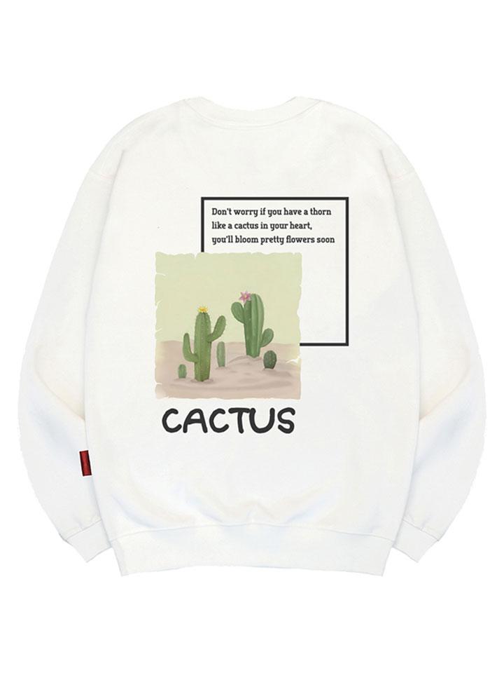 Ellamo Desert Cactus Sweatshirt Unisex Big Size S~4Xl (A Type)