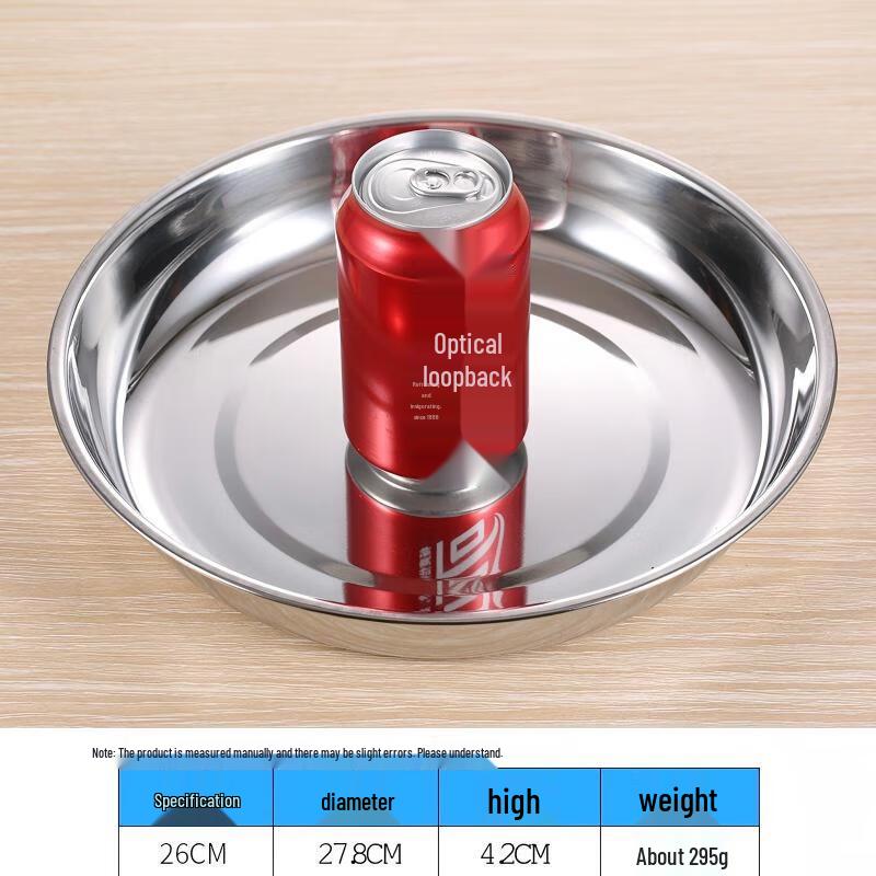 Qianxing 304 Stainless Steel Dinner Plate Set