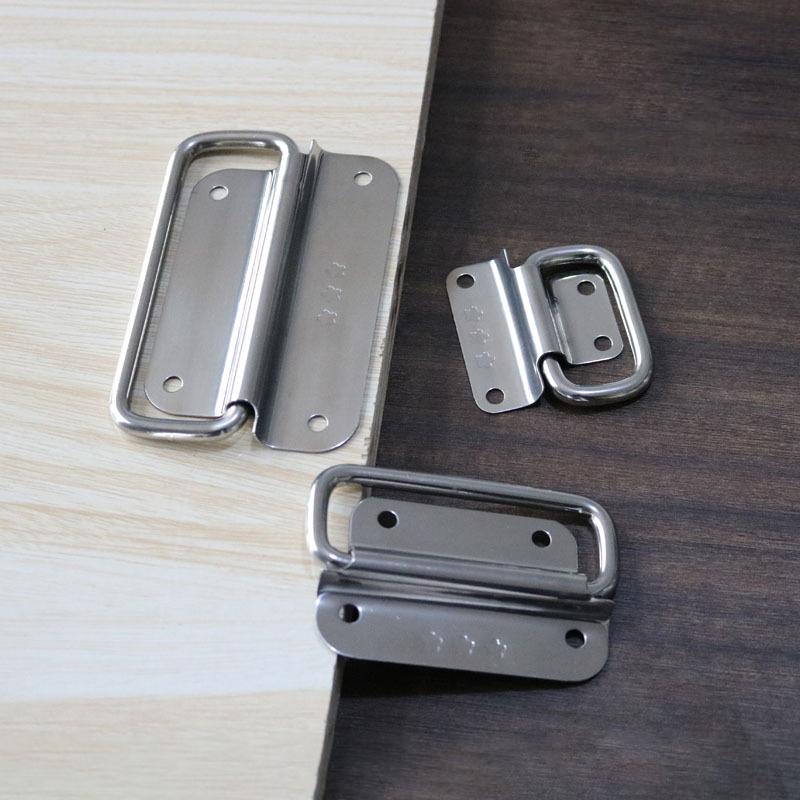 1Pcs Folding Cabinet Drawer Handle Furniture Accessories Simple Door Handle Household Stainless Steel Handle Wooden Box Handle