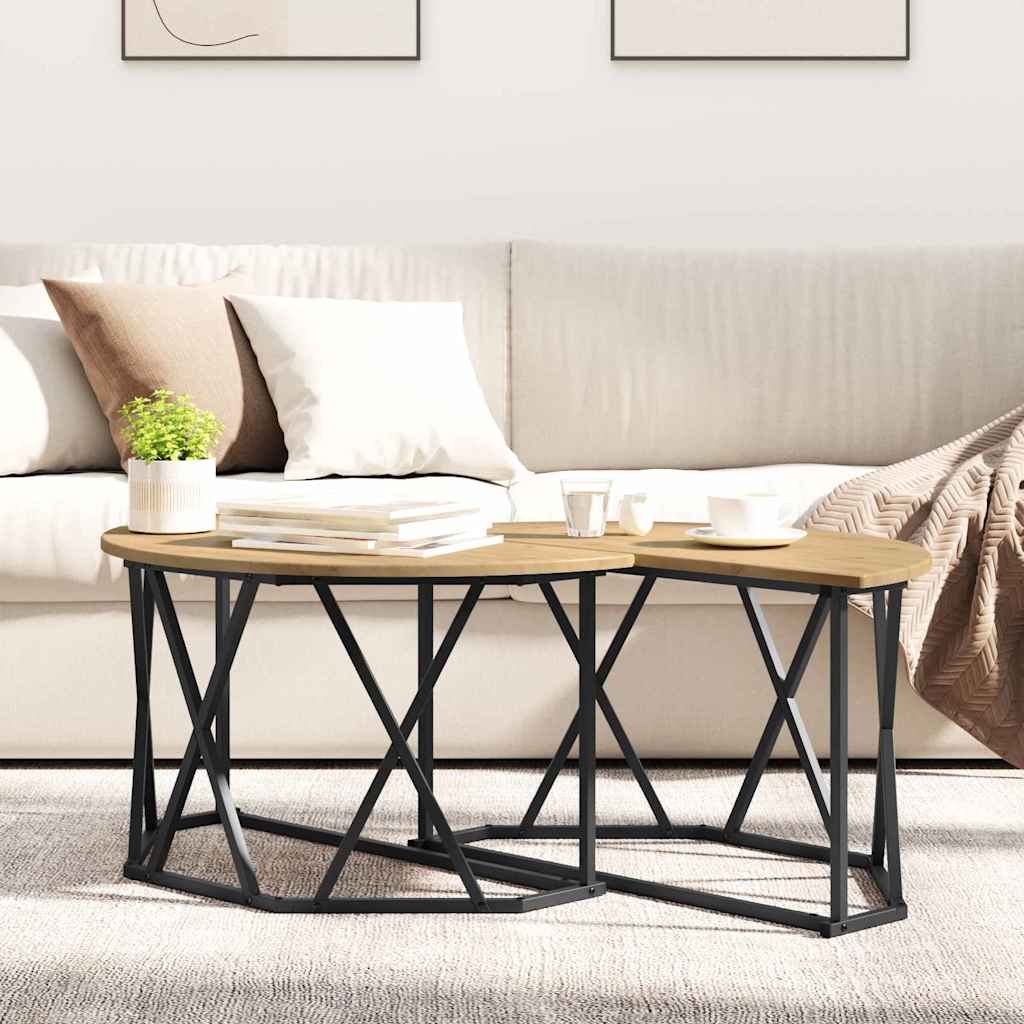 Artisan Oak Coffee Table 80 X 80 X 42 Cm