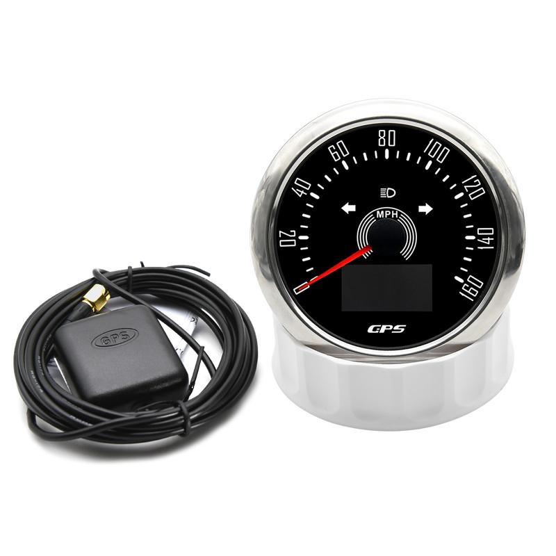 Universal GPS Speedometer 85mm Car Motorcycle Speed Meter Gauge 7 Colors Backlit Odometer Gauges Trip ODO COG 12V/24V