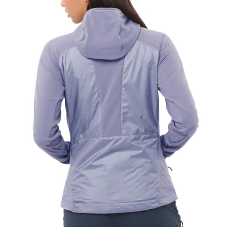 SALOMON Breathable Windproof Lightweight Quick-Dry Cotton Jacket Women Jacket Blue Granite C24692