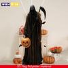 2D Halloween Horror Evil Pumpkin Man Hanging Background Cloth Halloween Terror Atmosphere Indoor and Outdoor Decoration Supplies