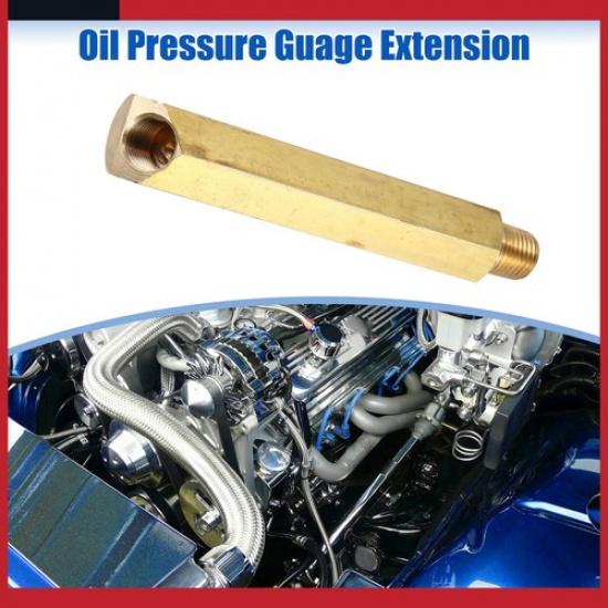 Packung mit 1 Stück Für Ford 260 289 302 Öldruckanzeigen-Verlängerung 1/4" NPT Goldton