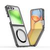 Applicable To Samsung ZFliP8 Folding Bright Magnetic Mobile Phone Case Transparent GalaxyZ FliP5 Anti-drop Protective Case