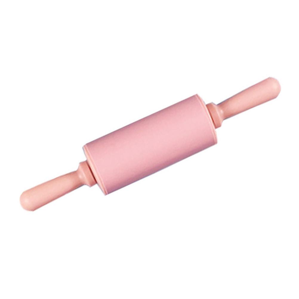2Pcs/Set Reusable Thickened Rolling Pin Pastry Mat Set Round Silicone Kneading Pad Househeld Pastry Baking Dough Mat