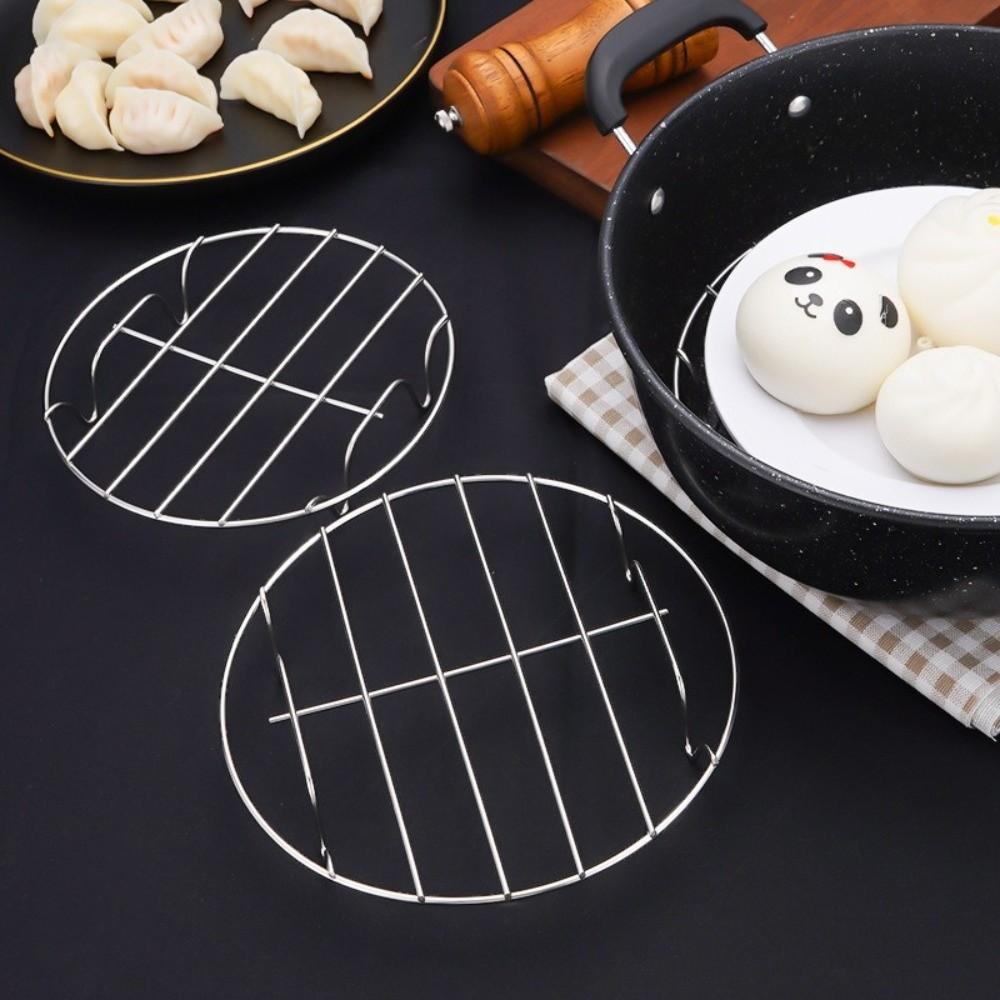 Thicken Stainless Steel Steaming Racks Rust-proof Egg Steaming Tray Food Steamer Shelf  Baking