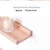 Pine Wood Wall Mounted Floating Shelf Set