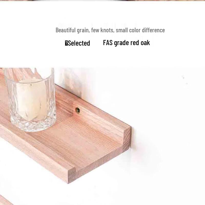 Pine Wood Wall Mounted Floating Shelf Set