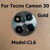For Tecno Camon 30 Back Rear Camera Glass Lens With Glue Sticker Repair Parts CL6