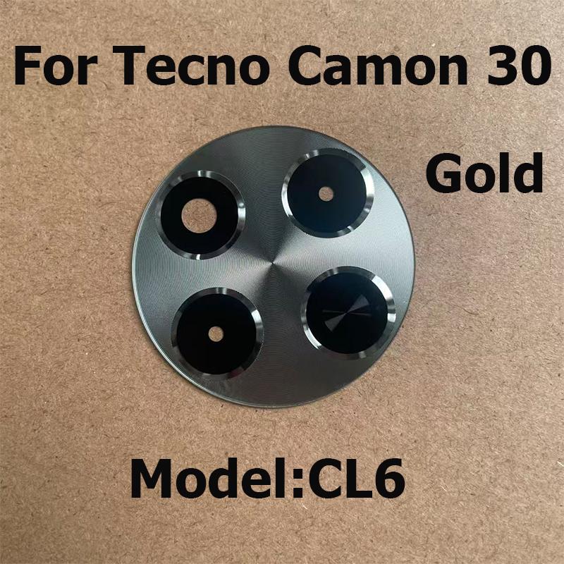 For Tecno Camon 30 Back Rear Camera Glass Lens With Glue Sticker Repair Parts CL6