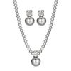 Schmuck Schmuck Perlen Set High-End Zirkon Prinzessin Diana Mit Halskette Ohrringe Damen
