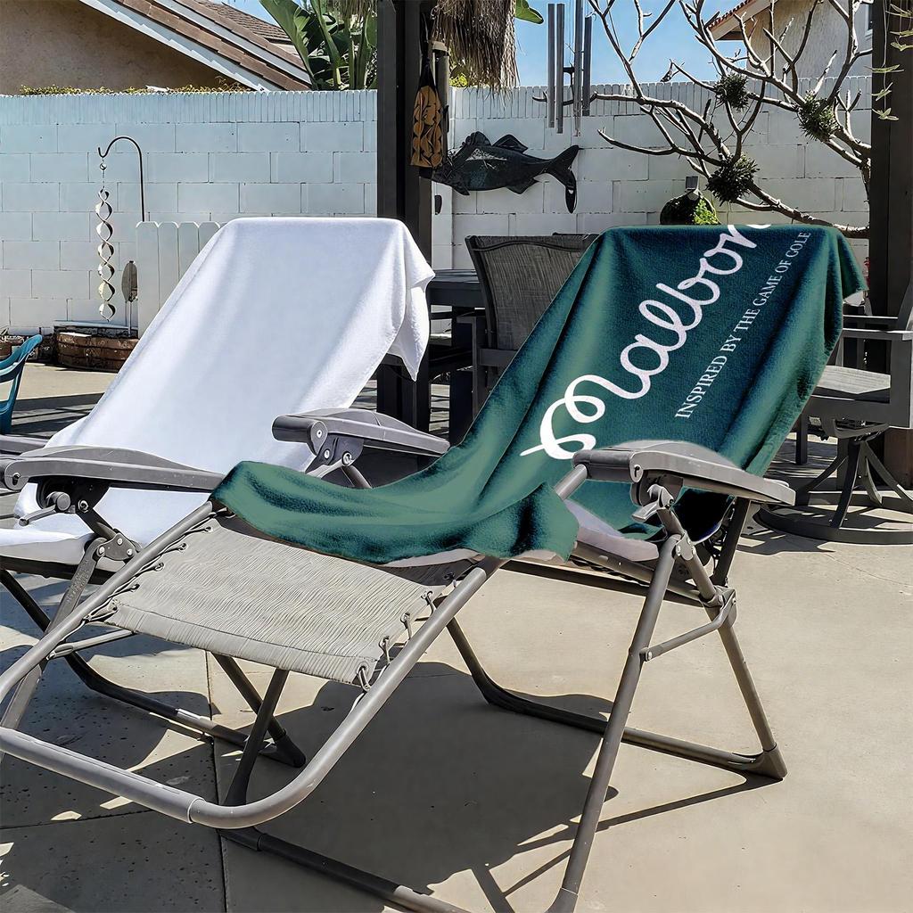 1 Stück Malbon Golf Lifestyle Inspiriertes Branding Design 2D Gedrucktes Mikrofaser Strandtuch, schnell trocknend super saugfähig. Super für den Strand