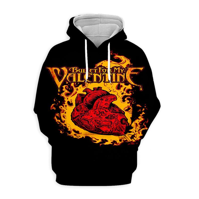 Bullet for My Valentine Rockband 3D-Druck Hoodies Herren Damen Übergroße Sweatshirts Hoodie Männliche Pullover Trainingsanzüge Herren Kleidung