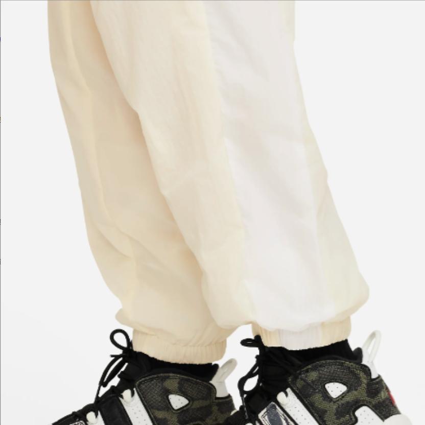 Nike Kids  Knitted Sports Pants Sportswear Patchwork Logo Cuff Kids Pants Off-White FB1269-113