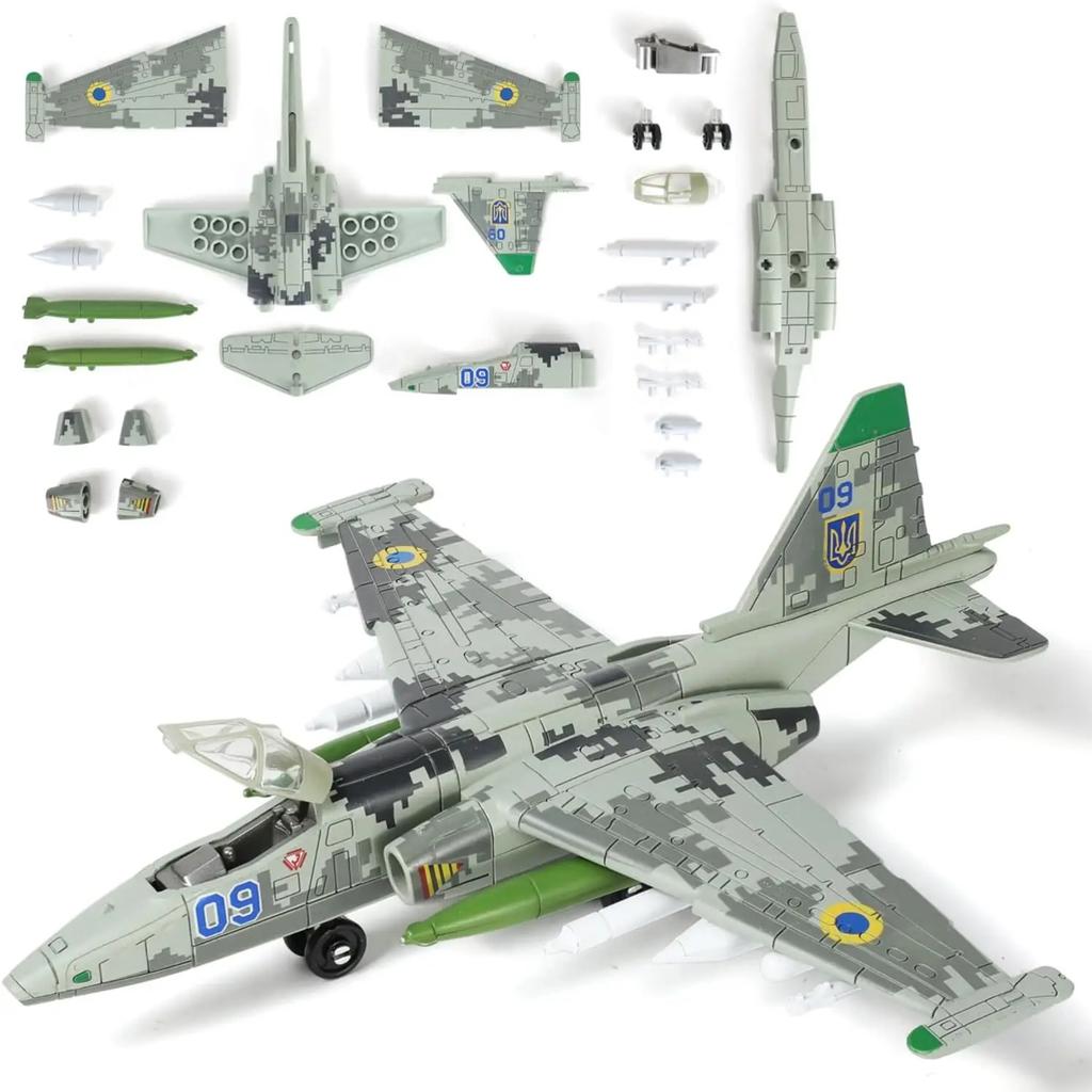 1/72 Scale Plastic Model Airplane SU-25 Frogfoot Highly Detailed Assembly Model Kit Military Series Building Blocks Xmas Gift