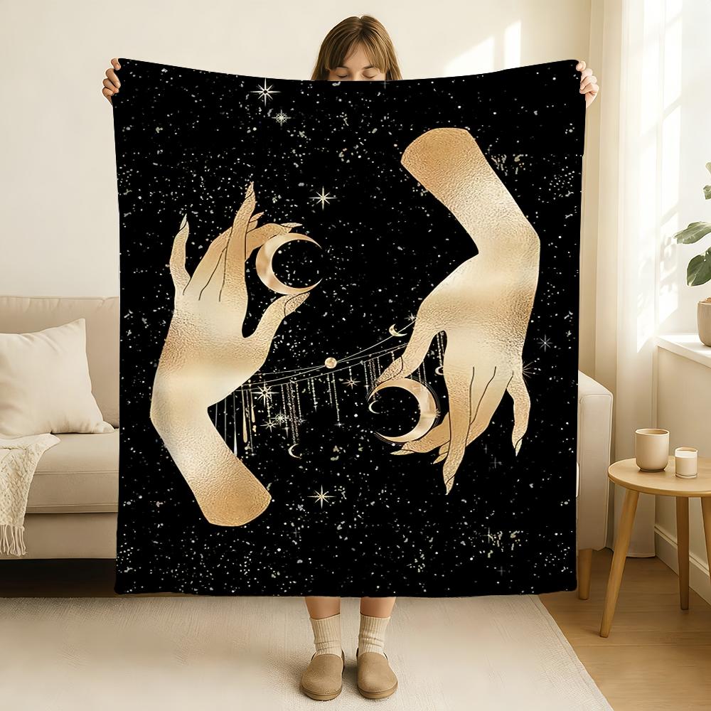 C Celestial H Hands A Art P Print Blanket Soft and Skin Friendly For Couch Bed Napping Bedspread All Seasons Comforter