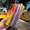 Skin feeling colorful applicable iphone11pro mobile phone case gradual change laser apple 11promax magnetic case matte
