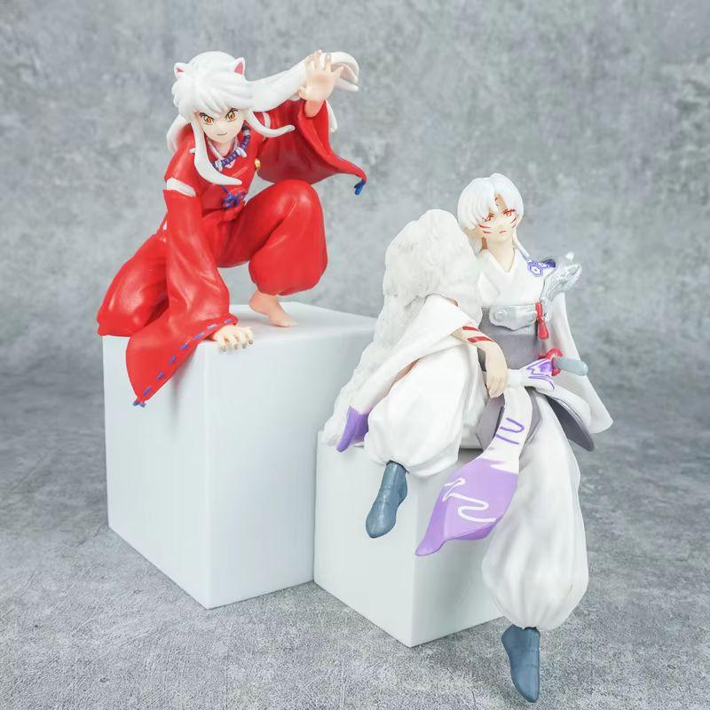 Inuyasha Sesshoumaru Sitting Pressing Action Figure Model Kit With Chassis Desktop Ornament Decor Trendy Toy For Wholesale Gift