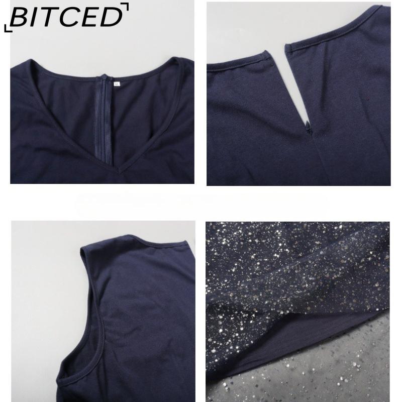 BITCED Plus Size Women's Casual Loose-Fit Dresses Cocktail Party Dresses