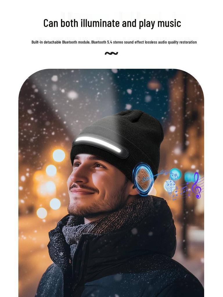 LED Wireless Bluetooth Music Festival Luminous Hat